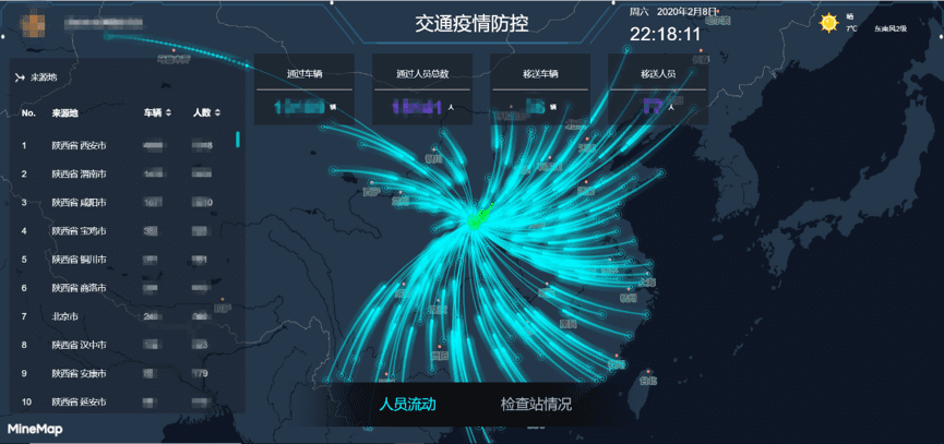 购宝钱包APP旗下世纪高通助力西安上线“交通疫情防控作战图”